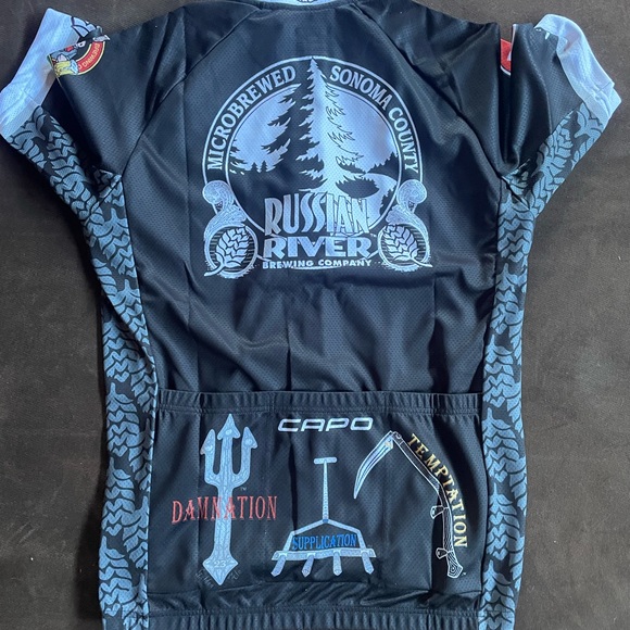 RUSSIAN RIVER BREWING Capo Cycling Jersey Mend Medium NEW with tags - Picture 6 of 7